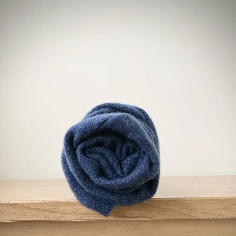 joodito 100% cashmere wraparound scarf upcycled sweater wrap oversize neckwarmer - Picture 8 of 10